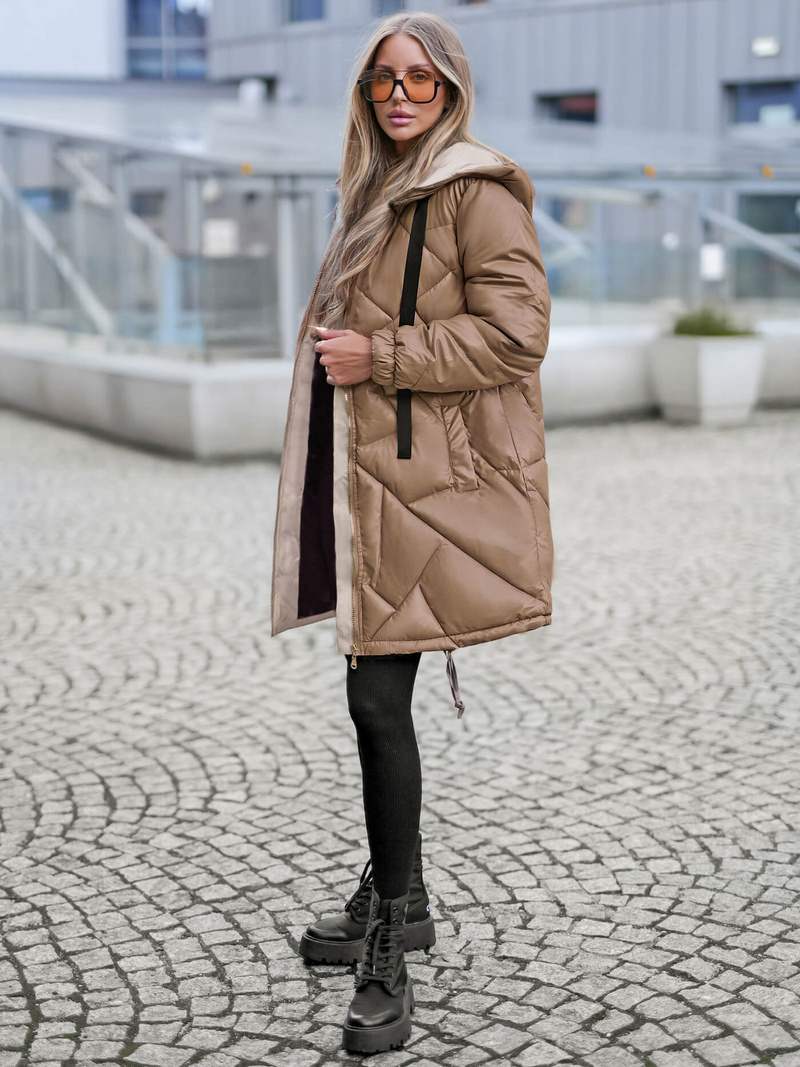 Dámská Bunda Camelová OZONEE JS/5M3189/84Z