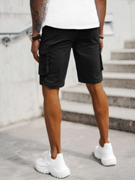 Pánské Chino Kraťasy Černé OZONEE T/XX160086/1