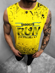 Pánské Tílko Žluté OZONEE JS/KS2075Z