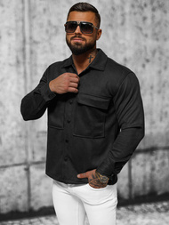 Pánská Košile Černá OZONEE O/GOM23039