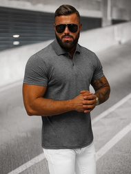 Pánské Polo Tričko Grafitové OZONEE JS/8T80/5Z