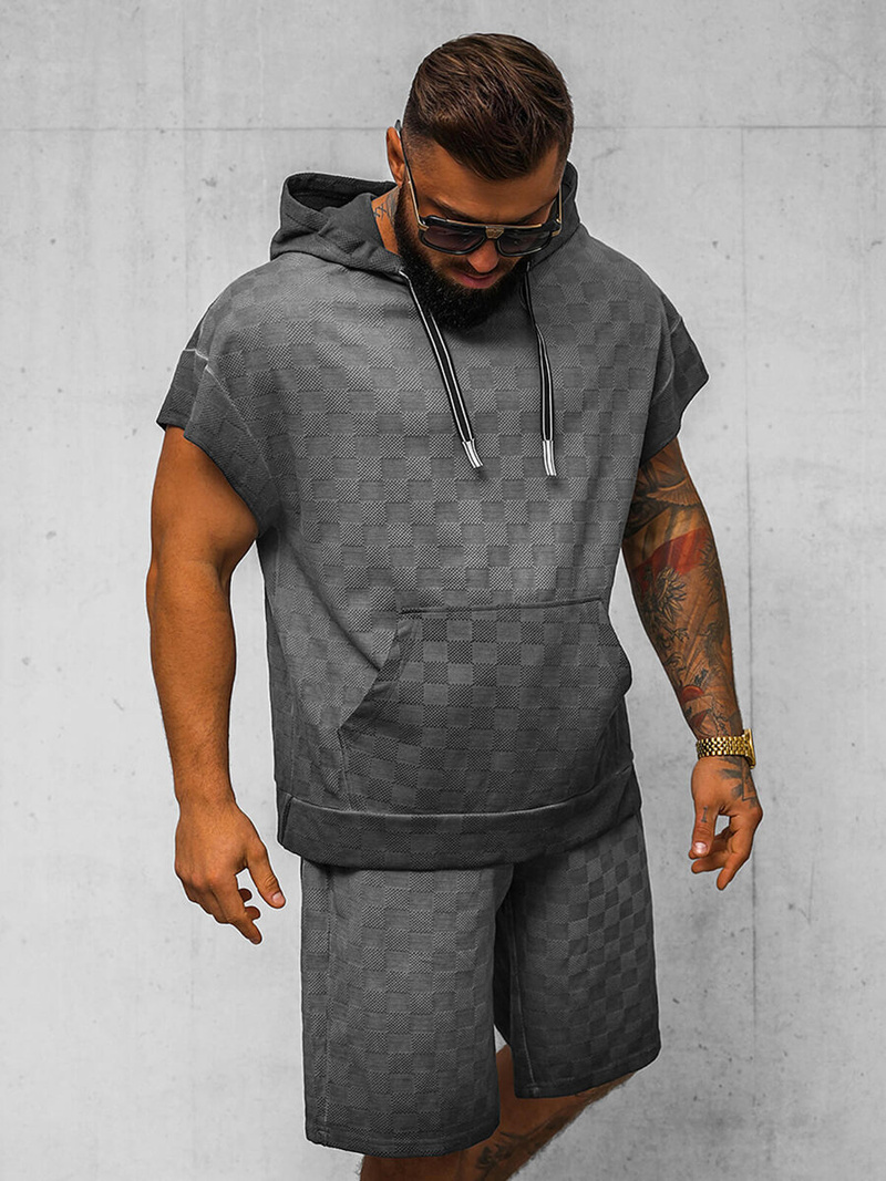 Pánská Tepláková Souprava Černá OZONEE O/3C113/9