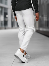 Pánské Chino Kalhoty Bílé OZONEE DJ/5526Z