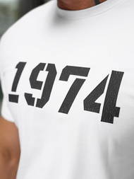 Pánské Tričko Bílé OZONEE NB/MT3130