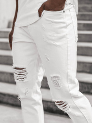 Pánské Džíny Bílé OZONEE B/55082