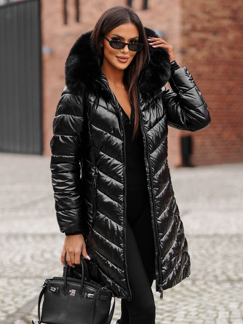 Dámská bunda černá OZONEE JS/16M9100/392Z