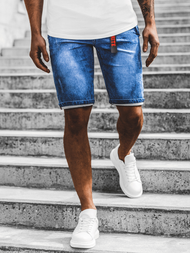 Pánské džínové kraťasy Modré OZONEE RF/HY341/2