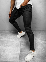 Pánské Džíny Černé OZONEE DP/591Z