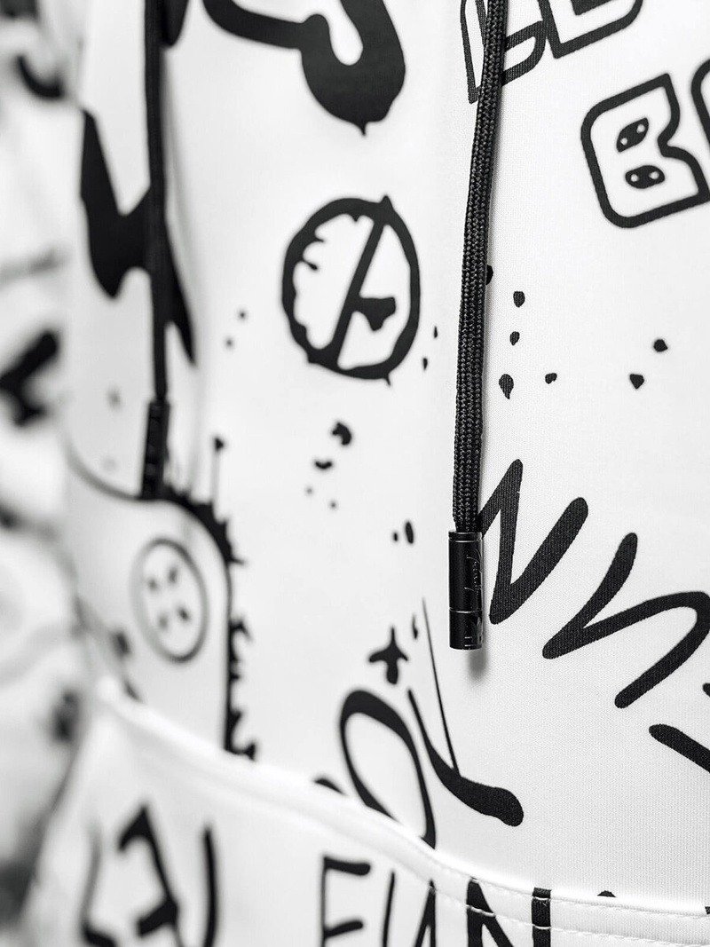 Pánská Mikina Bílá OZONEE JS/8B1227/1