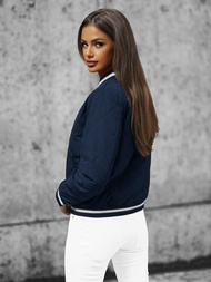 Dámská Bunda Námořnická Modřé OZONEE JS/16M9070/215