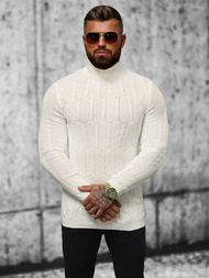 Pánský Svetr Ecru OZONEE L/2665Z