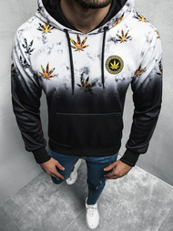 Pánská Mikina Bílo-Černá OZONEE O/HM529