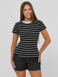 Dámské Tričko Černé OZONEE JS/96T659/3