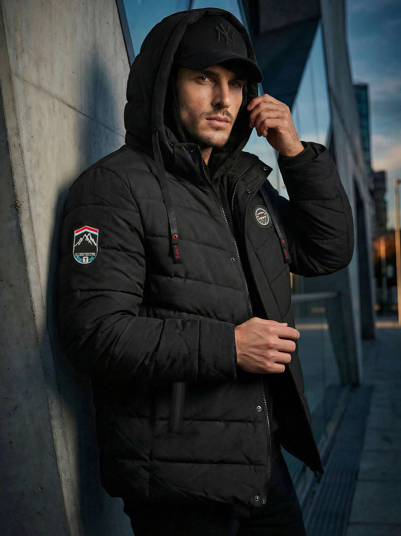 Pánská Bunda Černá OZONEE JS/31M5081/392