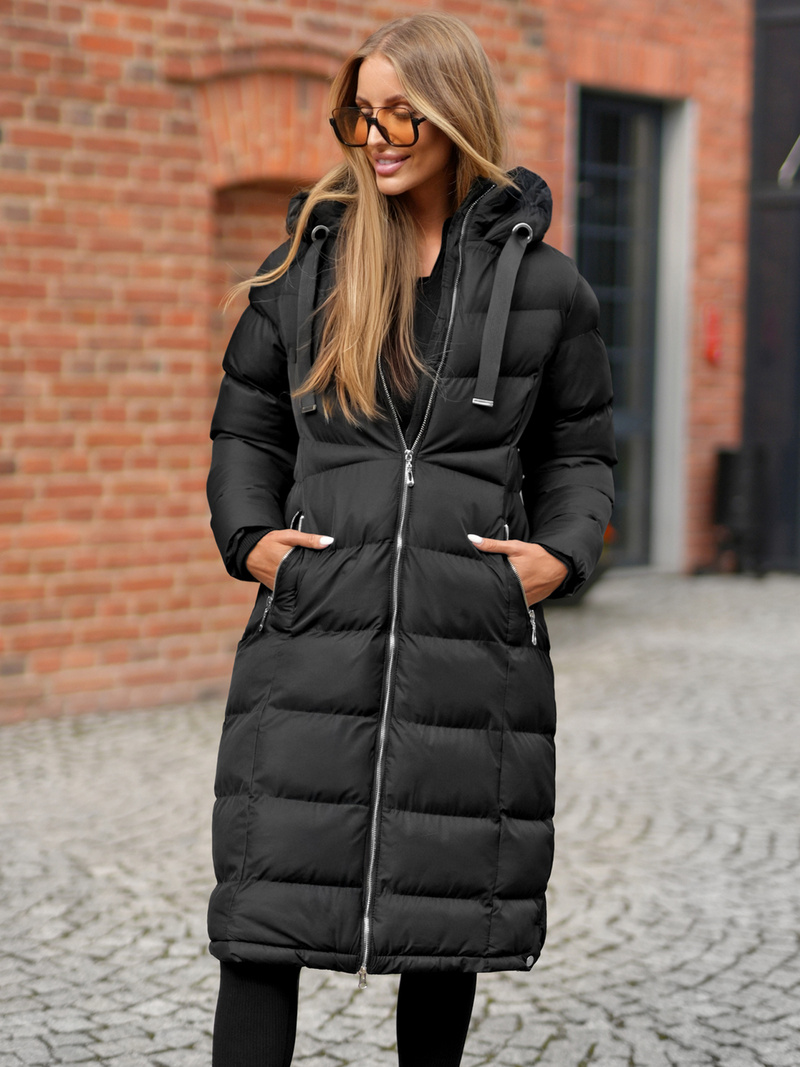 Dámská Bunda Černá OZONEE JS/M736/392Z