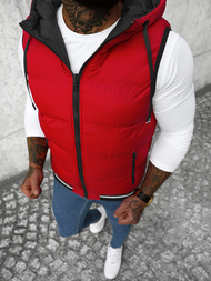 Pánská Oboustranná Vesta Červená OZONEE N/7127