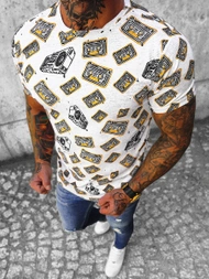 Pánské Tričko Barevné OZONEE O/BL2255Z