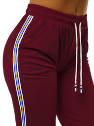 Dámské tepláky Vínové OZONEE JS/1021/C13