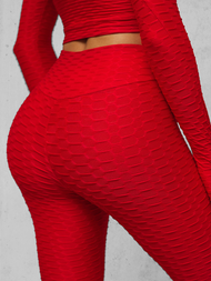 Dámská Dvoudílná Tepláková Souprava Červená OZONEE O/22060Z