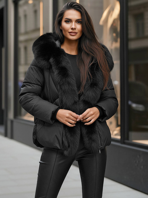 Dámská Bunda Černá OZONEE O/16M9179/392