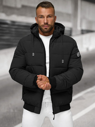 Pánská Zimní Bunda Černá OZONEE JS/31M5023/392