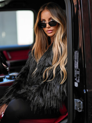 Dámská Bunda Černá OZONEE JS/11Z8259