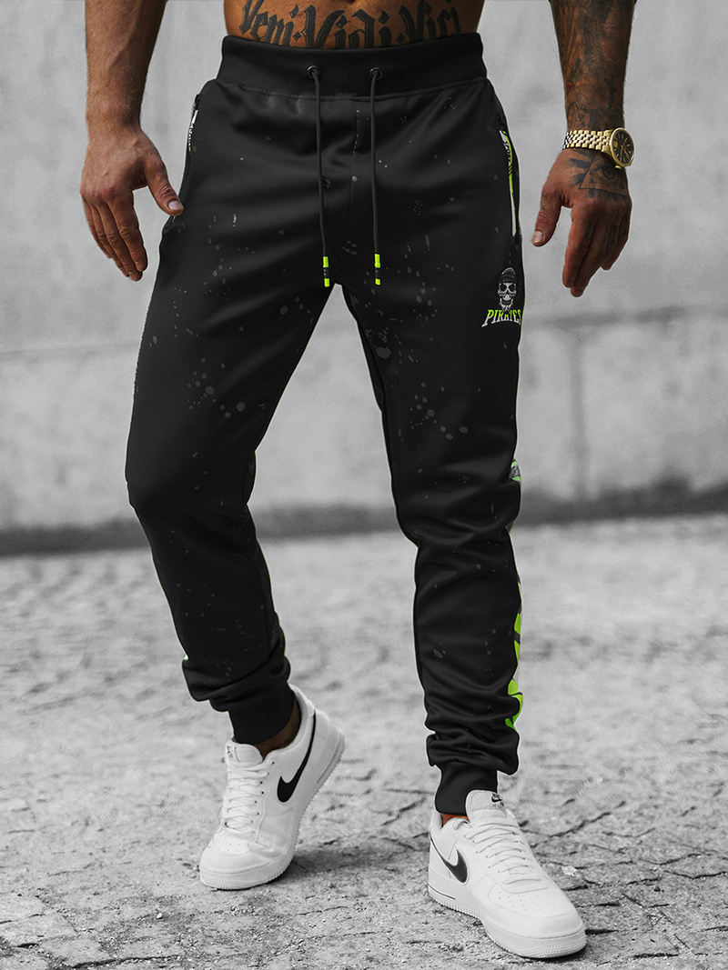 Pánské Tepláky Černé OZONEE JS/K10232Z