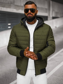 Pánská Bunda Zelená OZONEE JS/MY13Z