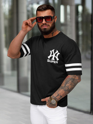 Pánské Tričko Černé OZONEE JS/8B1372/3