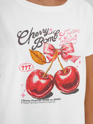 Dámské Tričko Bílé OZONEE JS/95T2568/1