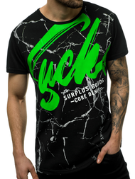 Pánské Tričko Černé OZONEE JS/KS2015