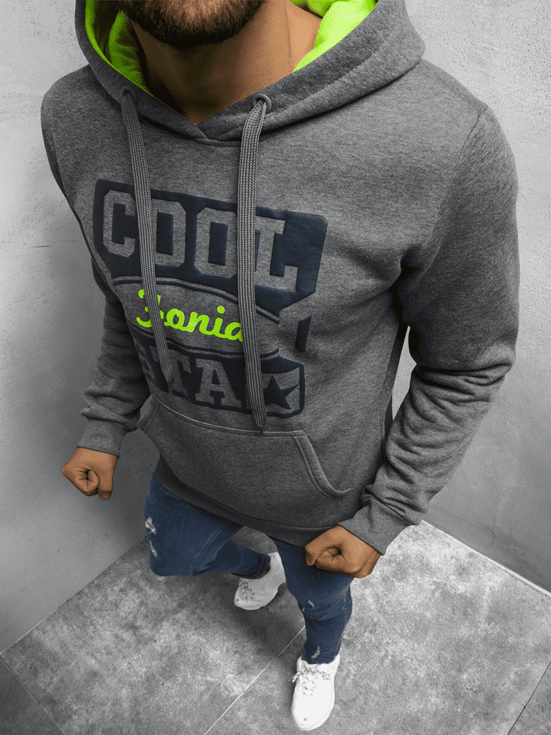 Pánská Mikina Grafitová OZONEE JS/Y10027