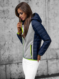 Dámská Bunda Námořnická Modřá OZONEE JS/8M911/215