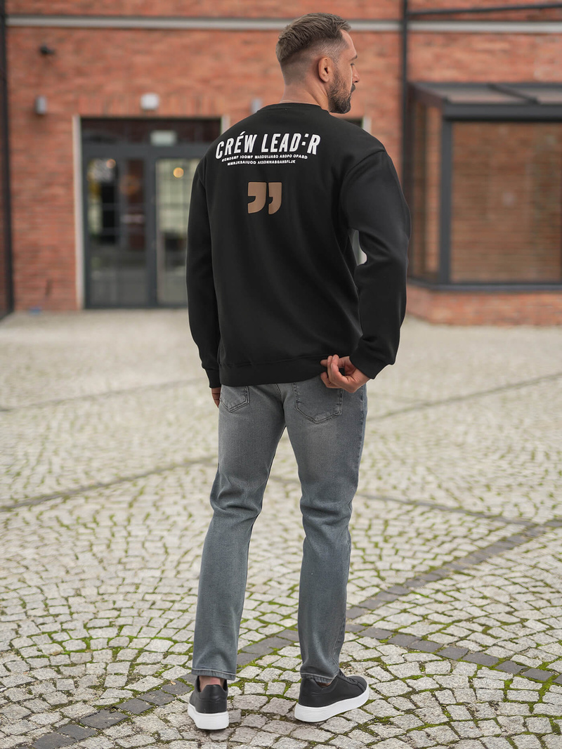 Pánská Mikina Černá OZONEE JS/65B3917/3