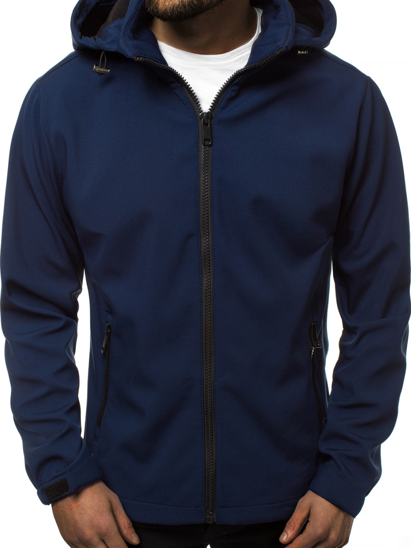 Pánská softshellová Bunda Námořnická Modřá OZONEE JS/56008