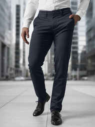 Pánské Chino Kalhoty Námořnické Modré OZONEE V/5100