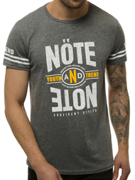 Pánské Tričko Grafitové OZONEE JS/SS10968