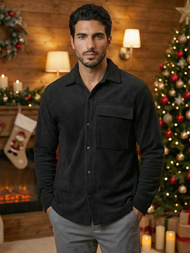 Pánská Košile Černá OZONEE O/GOM23040Z