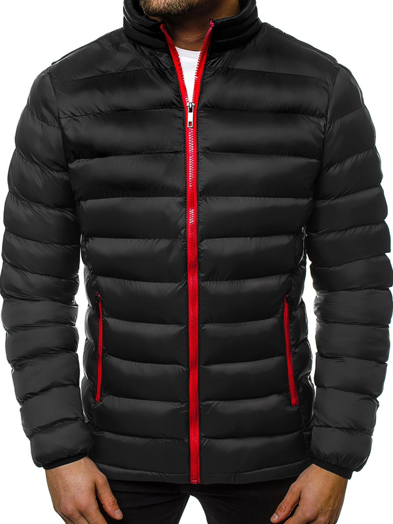 Pánská Bunda Černá/2 OZONEE JB/JP1111