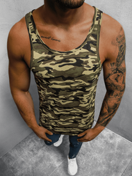 Pánské Tílko Maskáčové-Zelené OZONEE O/BL115