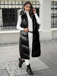 Dámská vesta černá OZONEE JS/5M3183/392Z