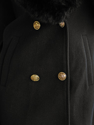 Dámský Kabát Černé OZONEE JS/61M8509/392