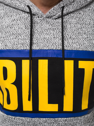 Pánská Mikina Šedá OZONEE JS/KS1936Z