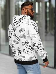 Pánská Mikina Bílá OZONEE JS/8B1255/1