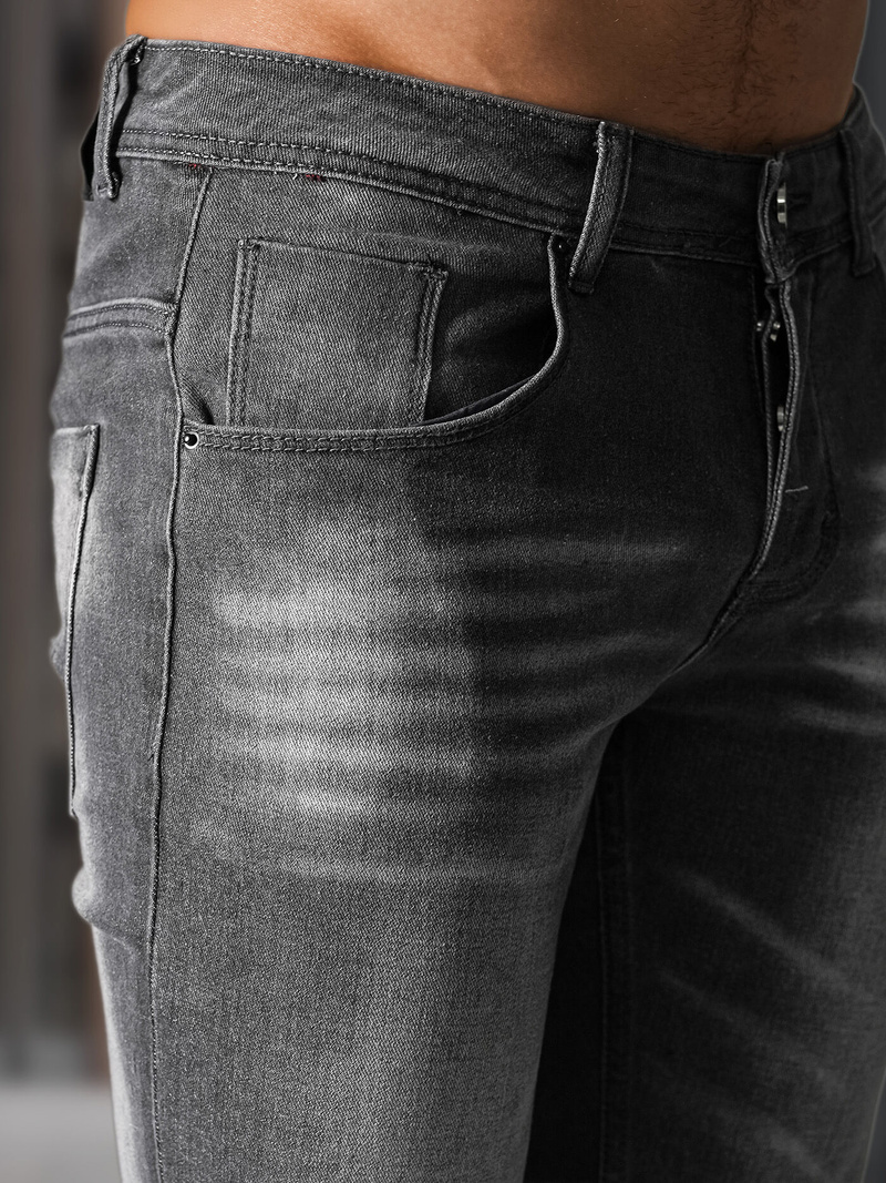 Pánské Džíny Grafitové OZONEE NB/MP0199GSZ