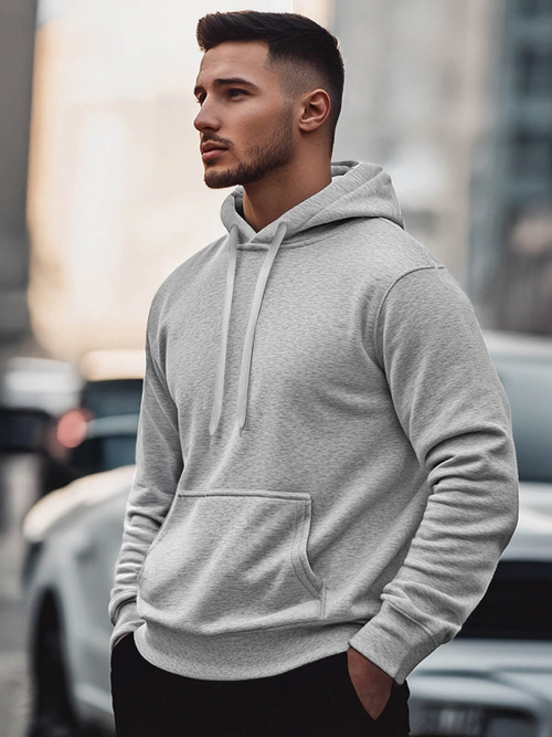 Pánská Mikina Šedá OZONEE JS/2009Z