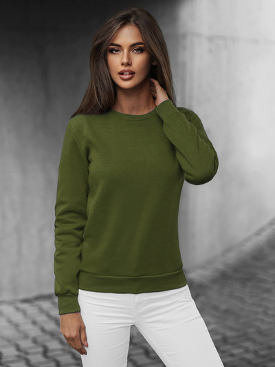 Dámská Mikina Khaki OZONEE JS/W01Z
