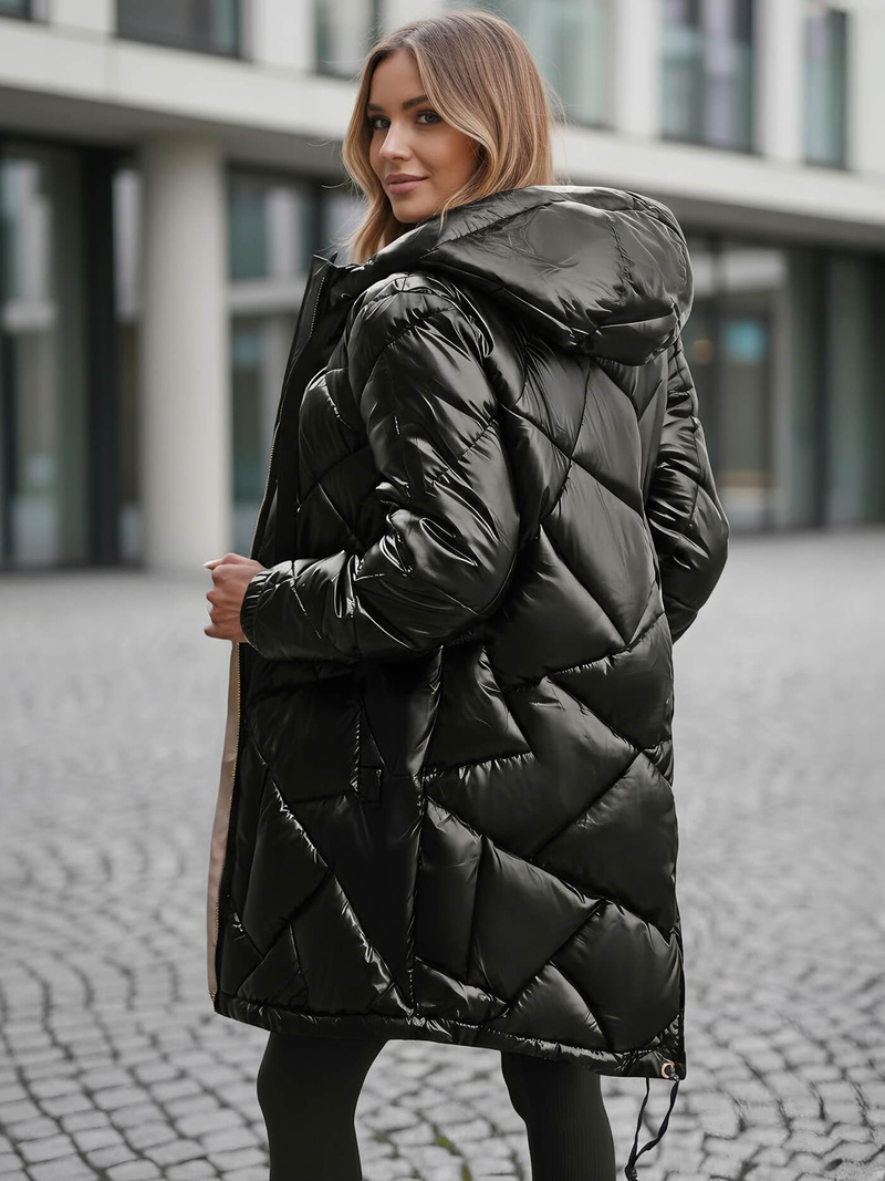 Dámská Bunda Černá OZONEE JS/5M3189/392Z