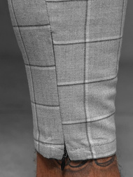 Pánské Chino Kalhoty Šedé OZONEE DJ/550172