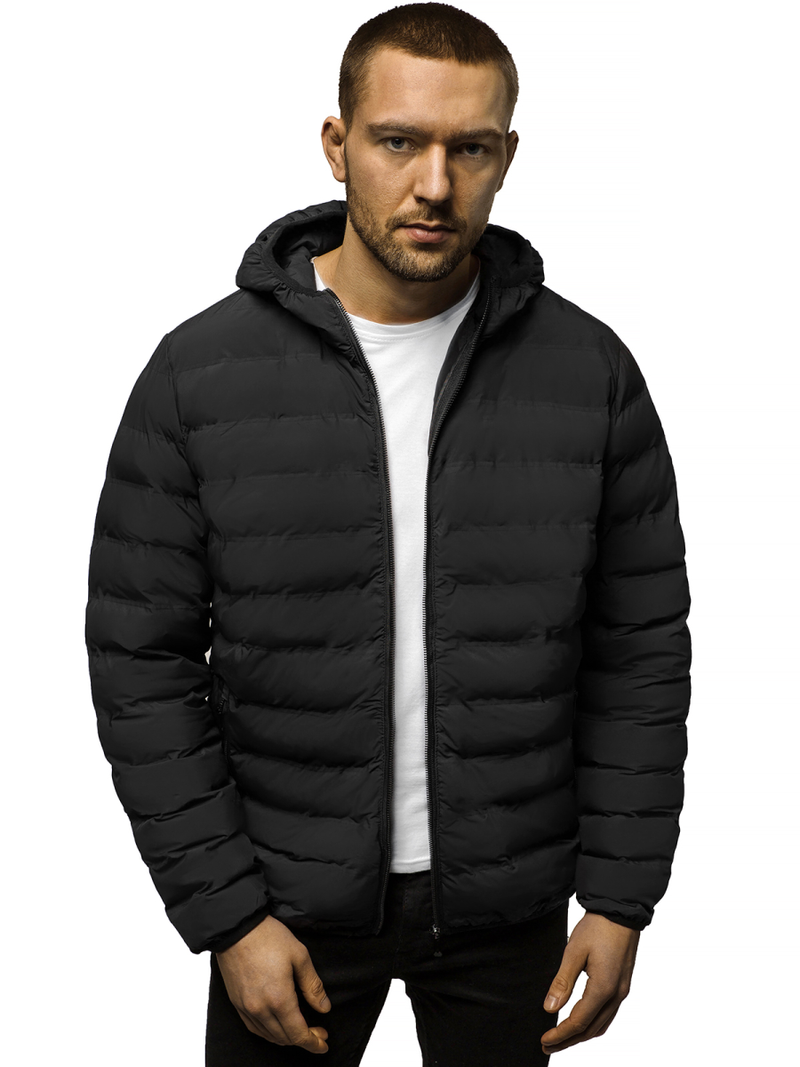 Pánská Bunda Černá OZONEE JS/SM67Z